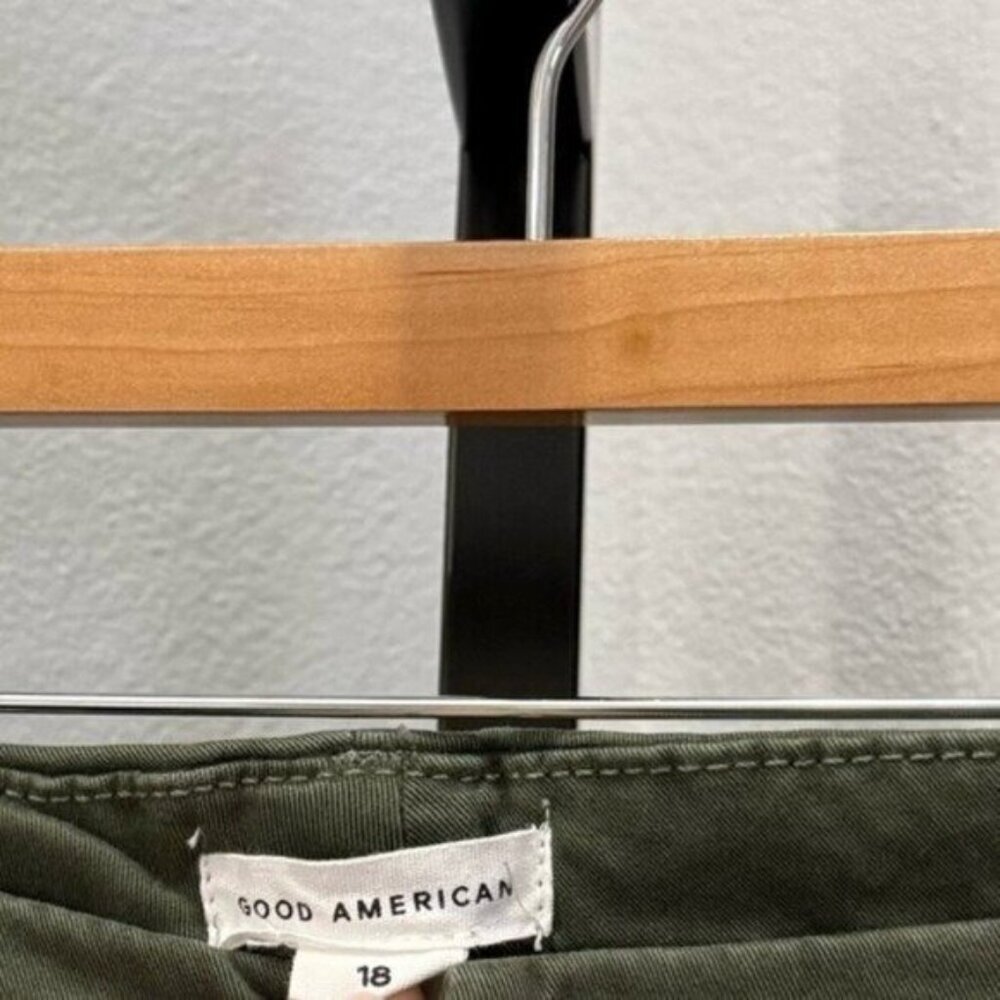 Good American Women's Size 18 Green Good Waist‎ Palazzo Wide Leg Pant Jeans - Picture 4 of 11